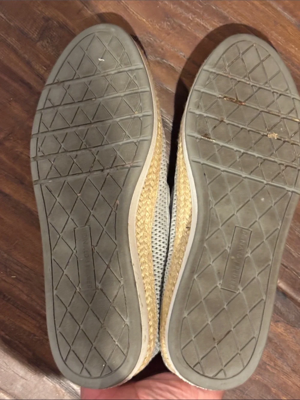 Donald J. Pliner Beige Knit Slip-On Espadrille Sneakers